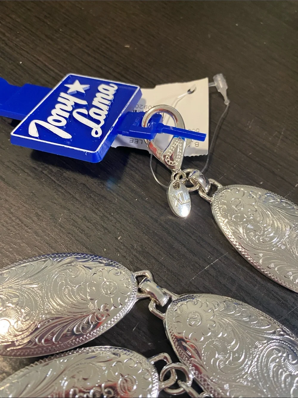 Tony Lama Silver Concho Chain Belt 5500L